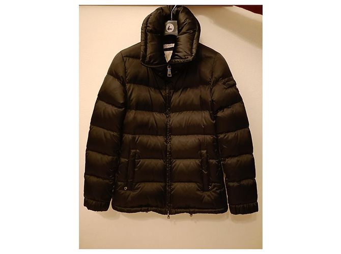 Prada Black Leather and Polyamide Down Jacket - view 15