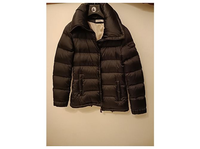 Prada Black Leather and Polyamide Down Jacket - view 16
