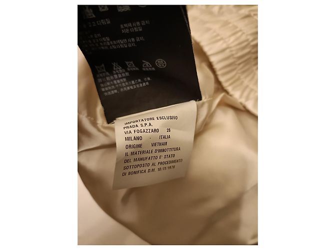 Prada Black Leather and Polyamide Down Jacket - view 5
