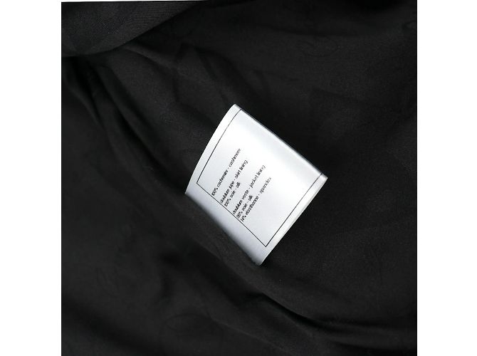 CHANEL - Kaschmirjacke mit Peter-Pan-Kragen (Größe 34) Schwarz - Ansicht 9