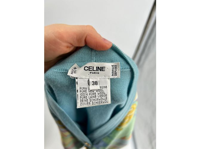 Céline Celine malha T.FR 38 Lã Azul - vista 5