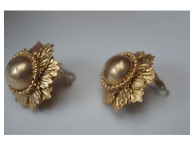 Autre Marque Orecchini dorati 3 cm di diametro D'oro - vista 4