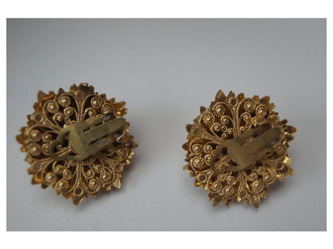 Autre Marque Orecchini dorati 3 cm di diametro D'oro - vista 5