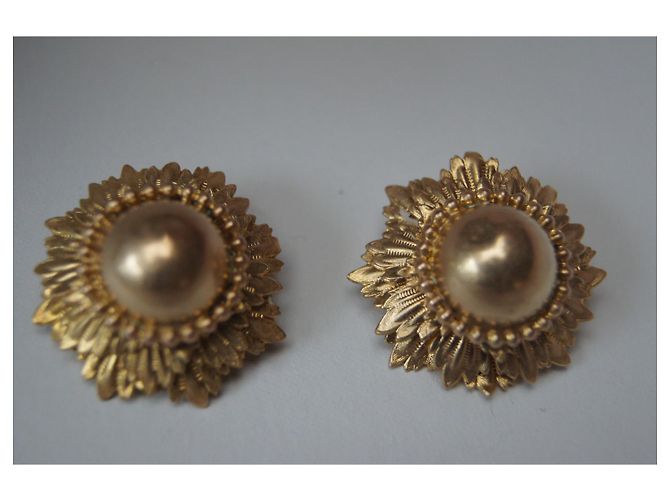 Autre Marque Orecchini dorati 3 cm di diametro D'oro - vista 6