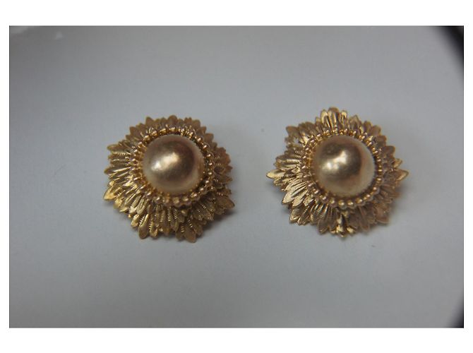 Autre Marque Orecchini dorati 3 cm di diametro D'oro - vista 7