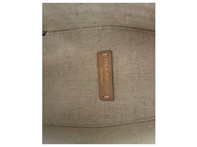 Borsa a trapezio Raya Ulla Johnson in rattan nero - vista 6