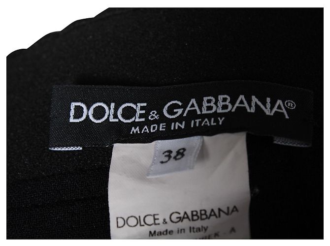 Falda midi Dolce & Gabbana en lana negra Negro - vista 4