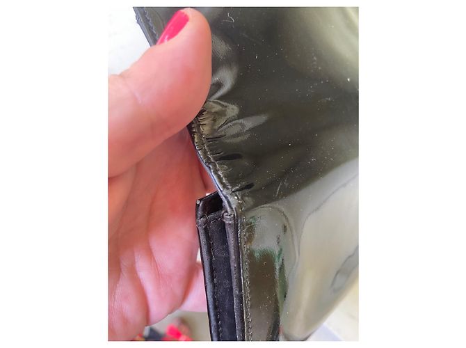 Cartera Miu Miu de charol negro - vista 12