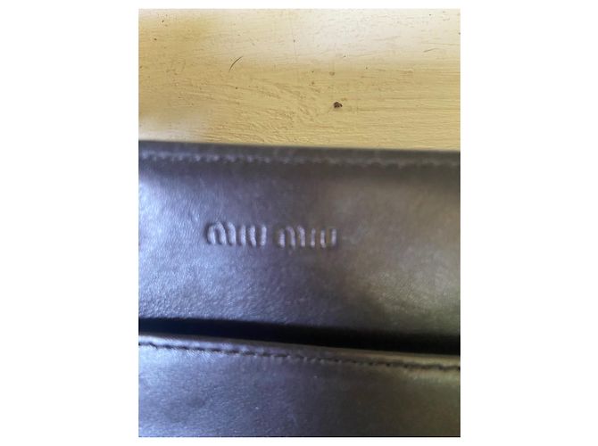 Cartera Miu Miu de charol negro - vista 7