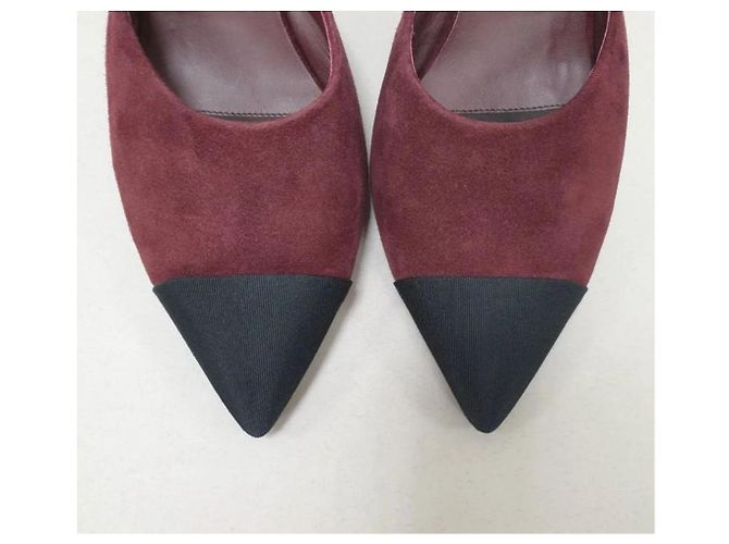 Chanel Bicolor CC Cap Toe Mules Ebano - vista 3