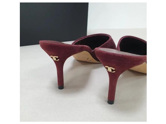Chanel Bicolor CC Cap Toe Mules Ebano - vista 4