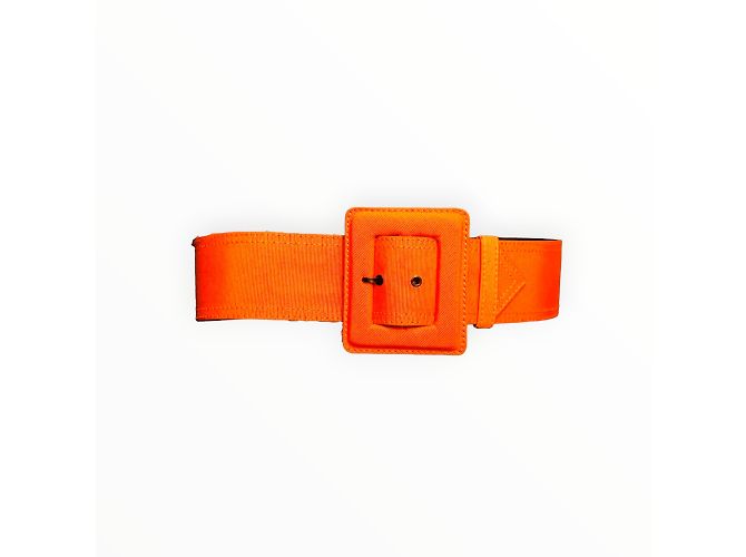 YVES SAINT LAURENT Gürtel T.cm 75 Baumwolle Orange - Ansicht 10