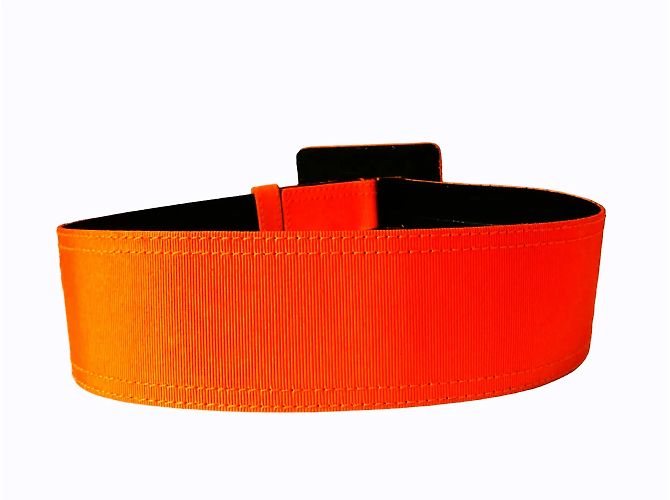 YVES SAINT LAURENT Gürtel T.cm 75 Baumwolle Orange - Ansicht 11