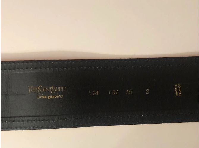 YVES SAINT LAURENT Gürtel T.cm 75 Baumwolle Orange - Ansicht 15