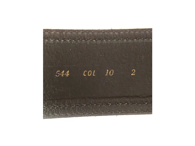 YVES SAINT LAURENT Gürtel T.cm 75 Baumwolle Orange - Ansicht 17