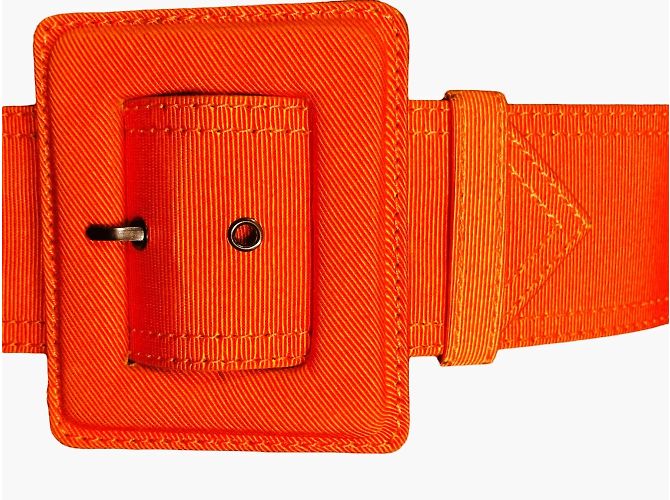 YVES SAINT LAURENT Gürtel T.cm 75 Baumwolle Orange - Ansicht 4