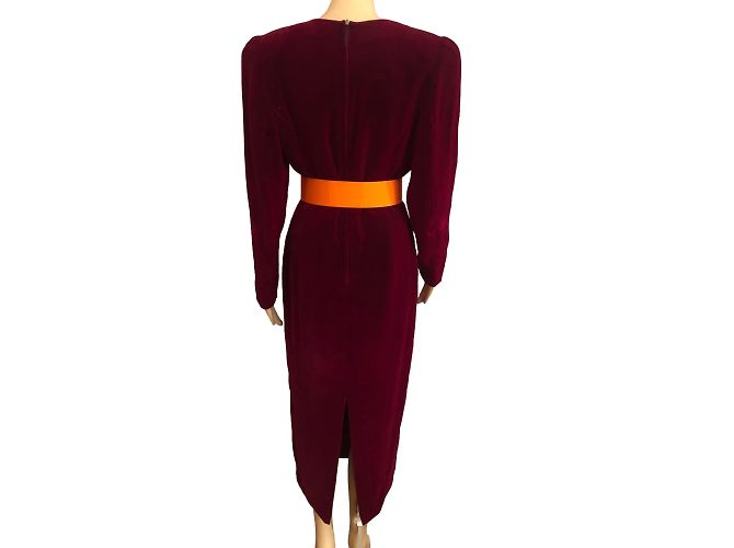 YVES SAINT LAURENT Gürtel T.cm 75 Baumwolle Orange - Ansicht 8