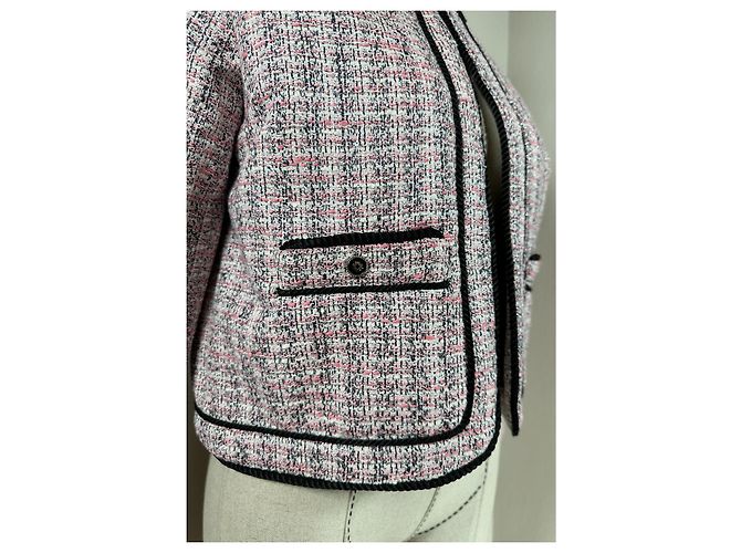 Maje Short Tweed Jacket Pink Multi Multiple colors - view 3