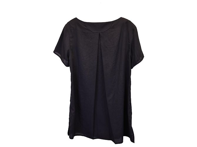 Acne Studios Kurzarm-Top aus schwarzem Polyester - Ansicht 2
