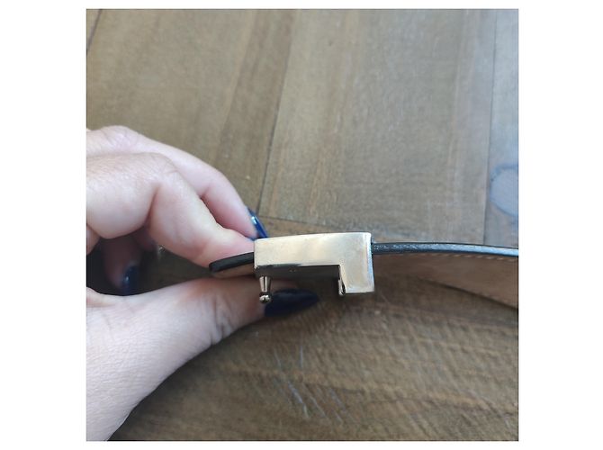 Louis Vuitton Gürtel aus schwarzem Leder - Ansicht 11