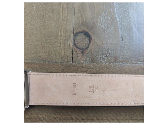 Louis Vuitton Gürtel aus schwarzem Leder - Ansicht 6