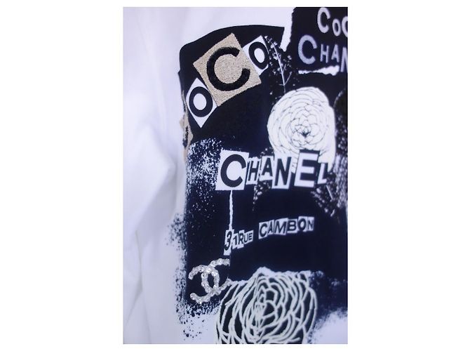 Cambon Chanel Coco sudadera con capucha Talla S Negro Blanco - vista 4