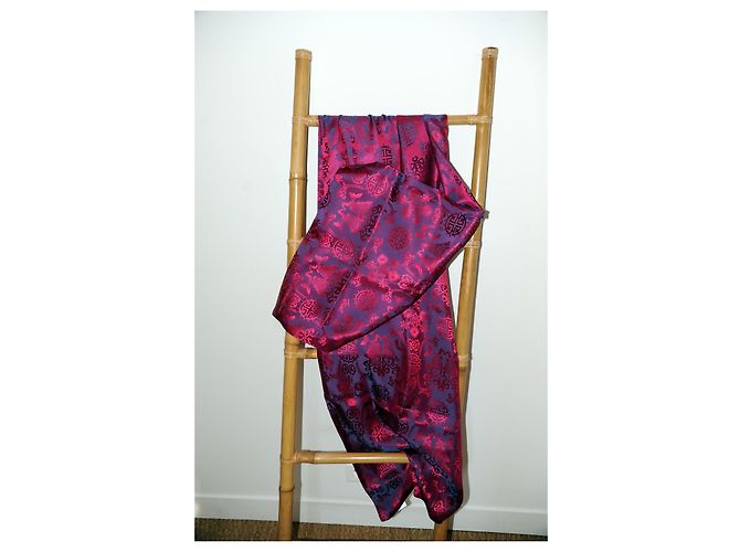 Autre Marque Stola Shanghai Tang in seta fucsia Fuschia - vista 2