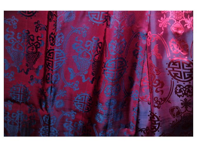 Autre Marque Stola Shanghai Tang in seta fucsia Fuschia - vista 4