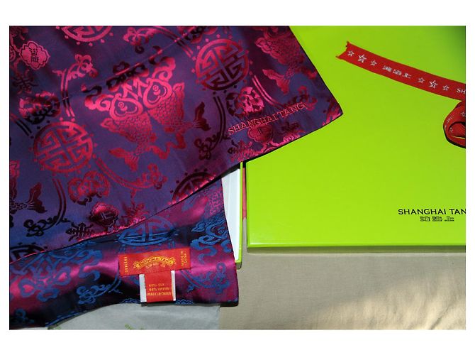 Autre Marque Stola Shanghai Tang in seta fucsia Fuschia - vista 6