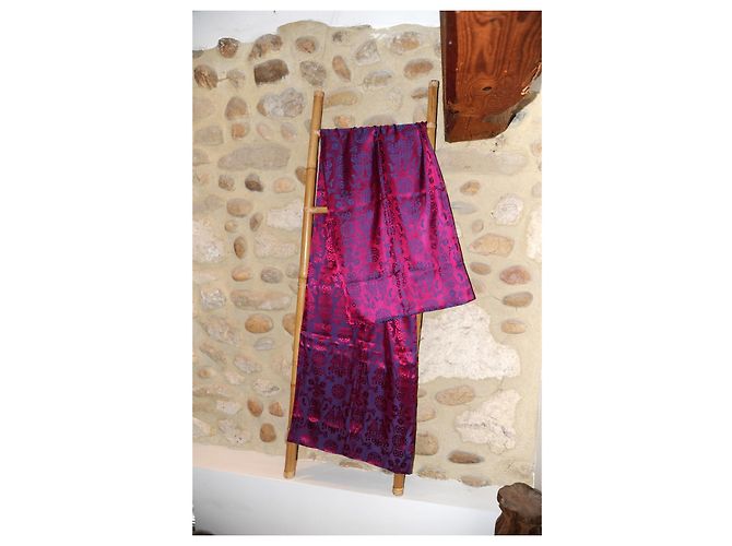 Autre Marque Stola Shanghai Tang in seta fucsia Fuschia - vista 7