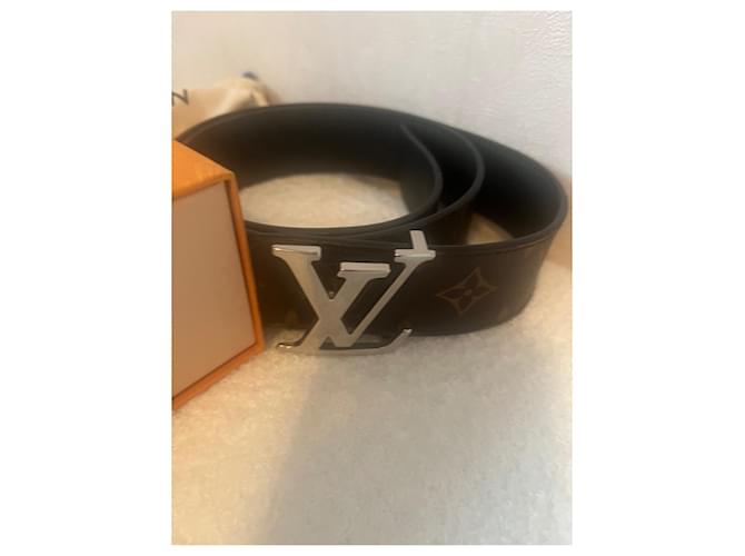 Louis Vuitton cinture Nero Marrone scuro - vista 2