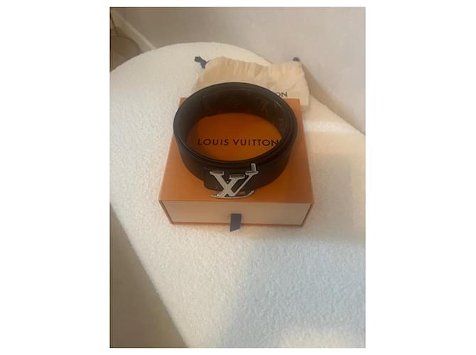 Louis Vuitton cinture Nero Marrone scuro - vista 3