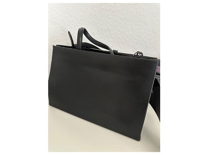 Off White Sculpture floral print black leather bag Schwarz - Ansicht 3