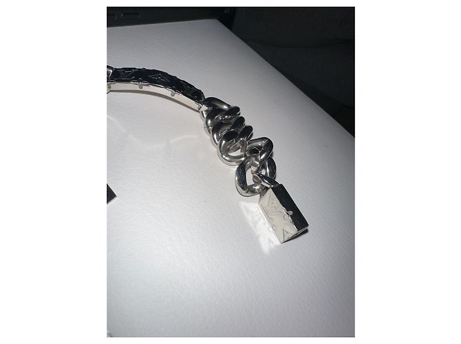 Louis Vuitton M62486 Bracciale a catena Monogram Accessorio firmato LV da uomo in metallo argentato BRACCIALE A CATENA MONOGRAM Argento - vista 4
