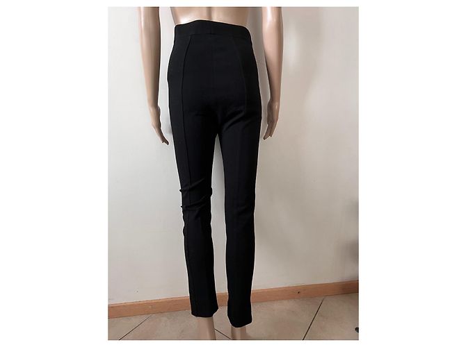 Pantaloni Emilio Pucci con zip anteriore neri e blu in seta Nero - vista 2