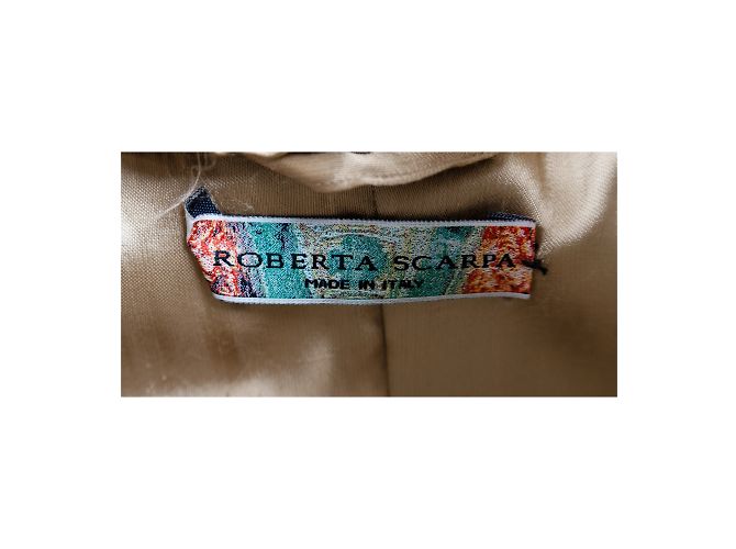 Autre Marque Piumino Lungo Roberta Scarpa Con Pelliccia Beige - vista 6