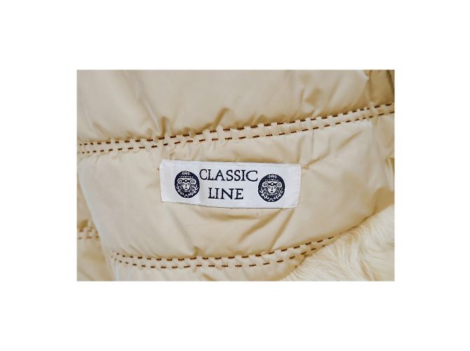 Autre Marque Piumino Lungo Roberta Scarpa Con Pelliccia Beige - vista 7