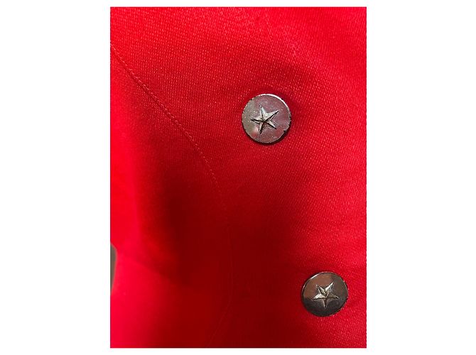 Chaqueta de lino roja Thierry Mugler - vista 2