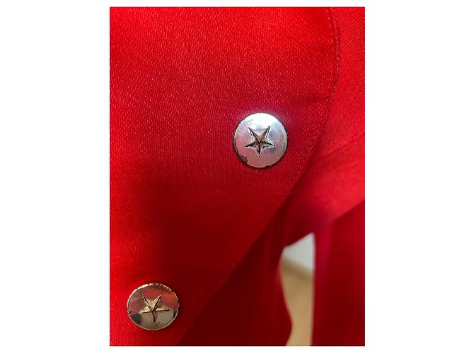 Chaqueta de lino roja Thierry Mugler - vista 3