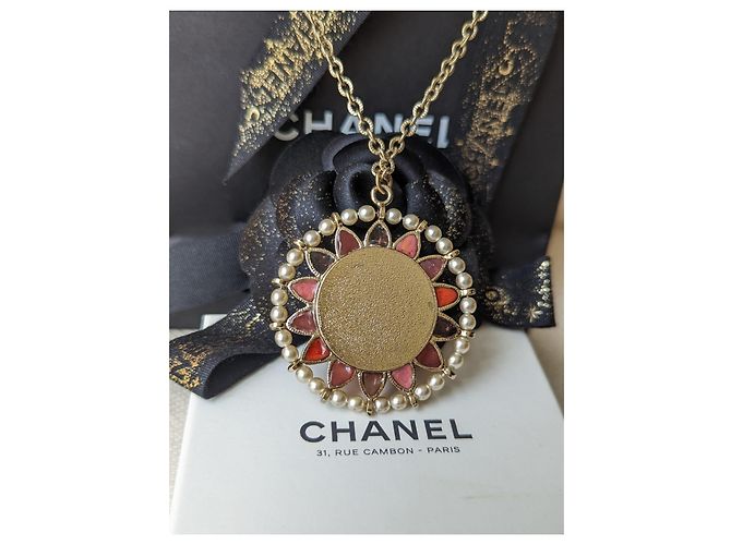 Chanel CC Gripoix 07P GHW Anhänger Kristallkette Rue Cambon Box Mehrfarben - Ansicht 8