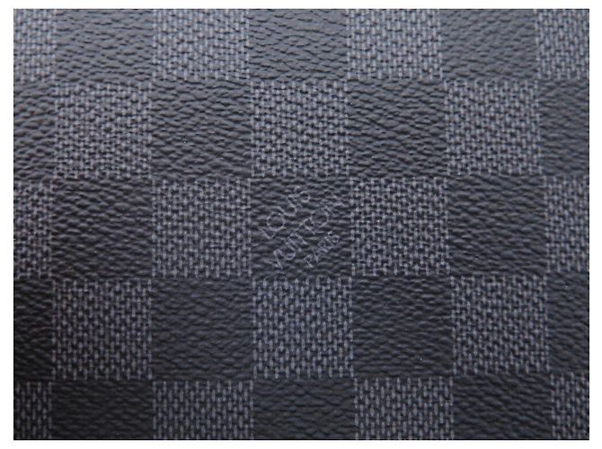 Neue Box 8 LOUIS VUITTON N UHREN48226 UHRENBOX AUS CHECKER-GRAPHIT Anthrazitgrau - Ansicht 3
