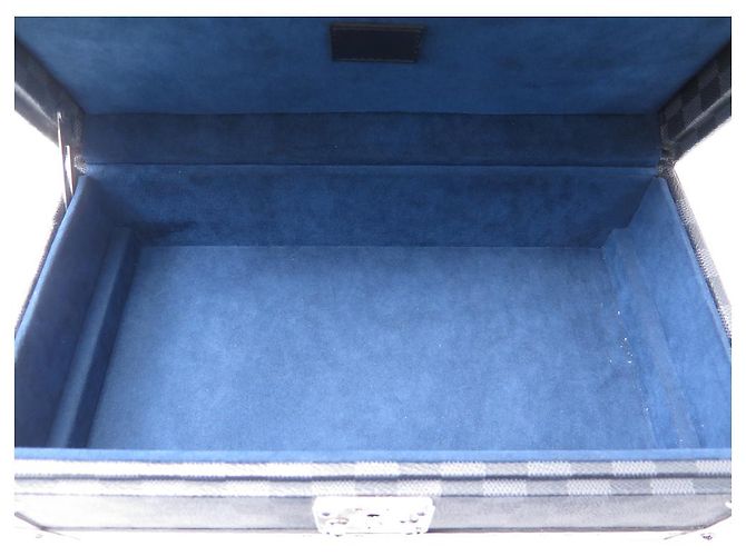 Neue Box 8 LOUIS VUITTON N UHREN48226 UHRENBOX AUS CHECKER-GRAPHIT Anthrazitgrau - Ansicht 33