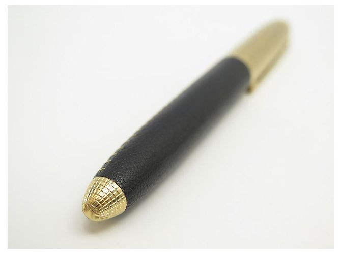 NEUER LOUIS VUITTON ROLLERBALL SPIRIT DOC KUGELSCHREIBER AUS LEDER UND METALL Schwarz - Ansicht 3