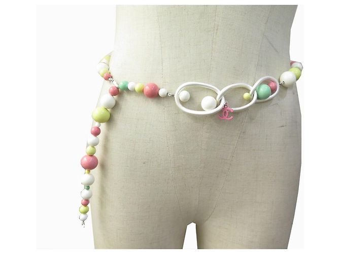 COLLANA CHANEL CINTURA E LOGO MULTICOLOR T 65-95 COLLANA CINTURA PERLE Multicolore - vista 2
