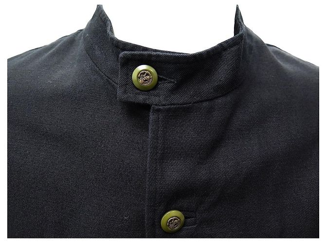 GIACCA ARNYS FRANCIA FORESTIERE L 52 CAPPOTTO GIACCA GIROCOLLO IN COTONE NERO - vista 2
