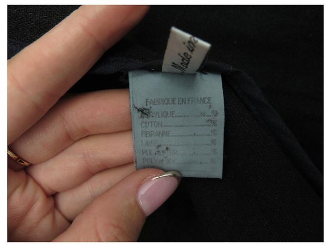 GIACCA ARNYS FRANCIA FORESTIERE L 52 CAPPOTTO GIACCA GIROCOLLO IN COTONE NERO - vista 7