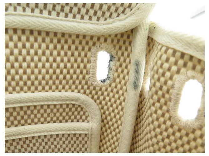 Herbag Hermès BORSA A MANO HERMES 30 BORSA A MANO IN TELA E PELLE BEIGE A TRACOLLA - vista 11