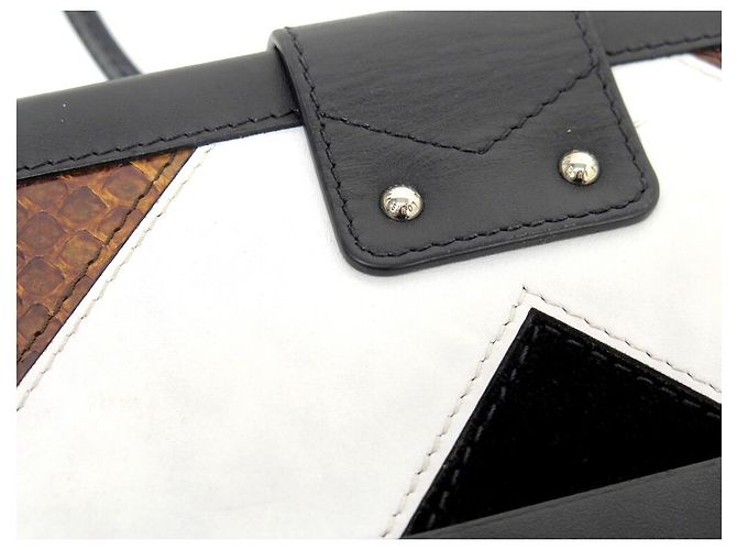 Petite Malle LOUIS VUITTON HANDTASCHE PETITE TRUNK PYTHON SPECIAL EDITION LEDER-CANVAS-TASCHE Braun - Ansicht 11