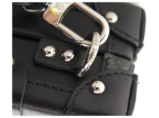 Petite Malle LOUIS VUITTON HANDTASCHE PETITE TRUNK PYTHON SPECIAL EDITION LEDER-CANVAS-TASCHE Braun - Ansicht 14