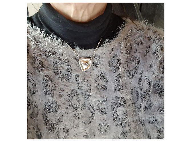 Yves Saint Laurent Collana in argento vintage Love - vista 8